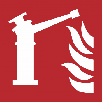 Brandschutzzeichen F015 nach DIN ISO 7010 - 100mm